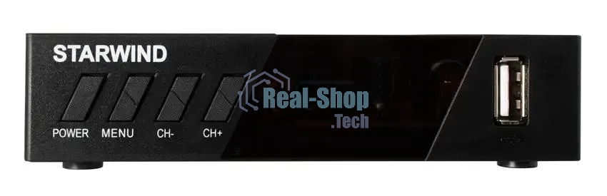 Приставка для цифрового ТВ Starwind CT-140 черный, DVB-T2, DVB-T, DVB-C, HDMI, USB 2.0 х2