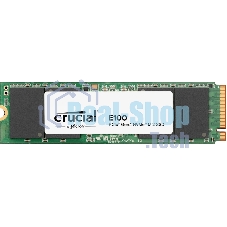Накопитель SSD Crucial 2Tb E100 M.2 (PCIe 4x4, up to 5000/4000MBs, 3D NAND, NVMe, 100TbW, 22х80мм)