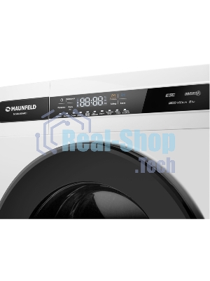 Стиральная машина Maunfeld MFWM148WH01 белый, загрузка фронтальная 8 кг, 1400 об/мин., класс: А+++