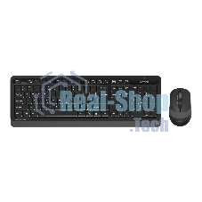 Комплект клавиатура+мышь A4Tech FStyler FG1010S беспроводной, USB, 2000 DPI, чёрный/серый