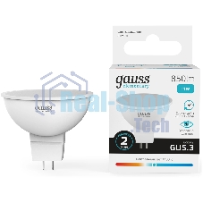 Лампа светодиодная Gauss Elementary 13521 11Вт цок.:GU5.3 софит 180B св.свеч.бел.нейт. MR16 (упак.:10шт)