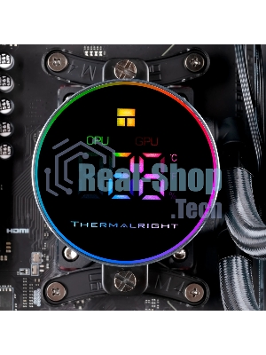 Система жидкостного охлаждения Thermalright Frozen Magic 360 Digital V2 ARGB Soc-AM5/AM4/1200/1700/1851 черный 4-pin 28dB Al LCD Ret (F-MAGIC-360-DIGITAL-BL-ARGB-V2)