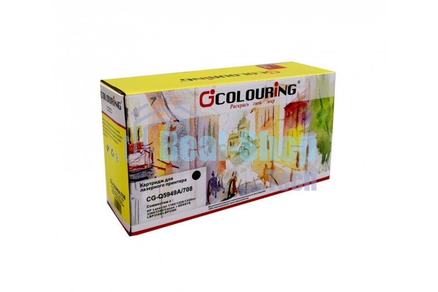 Картридж лазерный Colouring CG-Q5949A/708 черный (2500 стр.) для HP LJ 1160/1320/1320N/3390/3392/Canon LBP 3300