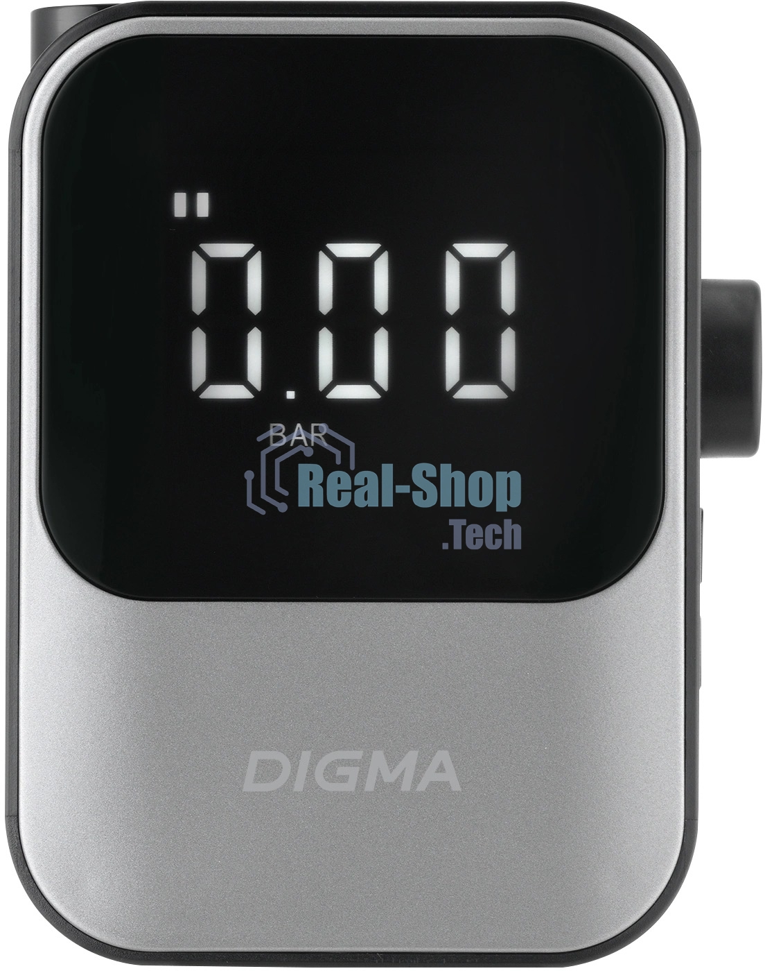 Автомобильный компрессор Digma QBK-120G серый, шланг 0.2м