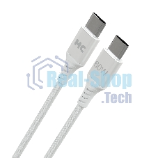 Кабель MORE CHOICE (4620202554116) K69aa 2м USB 3.0A PD 60W для Type-C Type-C- 2м, белый