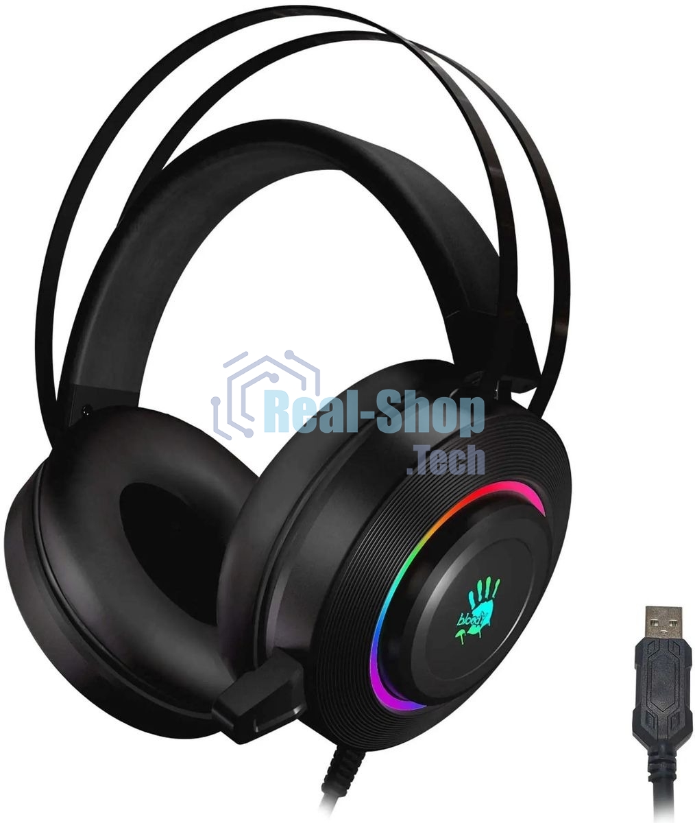 Гарнитура Bloody G521 чёрный, проводная, USB