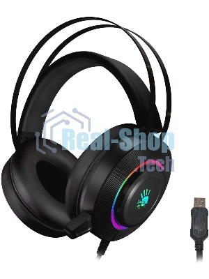 Гарнитура Bloody G521 чёрный, проводная, USB