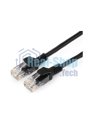 Патч-корд медный UTP Cablexpert PP10-10M/BK cat.5e, 10м, литой, многожильный, черный