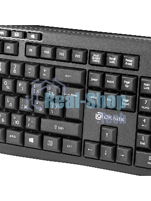 Комплект клавиатура+мышь Oklick 225M беспроводной, USB, 1200 DPI, чёрный