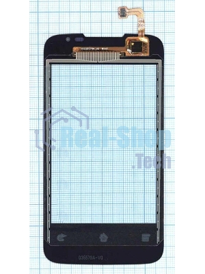 Сенсорное стекло (тачскрин) для Huawei HX035579A_VO W1447, черное