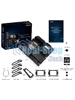 Материнская плата ASUS Pro WS W790E-SAGE SE, LGA4677, Intel W790, 8xDDR5 (ECC), 3xM.2, 2xSlimSAS, 8xSATA, 7xPCIe 5.0, 2x10Gb LAN, 1xUSB 3.2 Gen 2x2 (Type-C), 5xUSB 3.2 Gen 2 (Type-A + Type-C), 2xUSB 2.0, 5x3.5 мм, 7.1, EATX