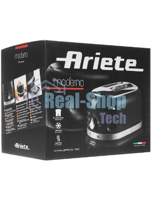 Тостер Ariete Moderna 149/12 черный, 800 Вт, 2 слота