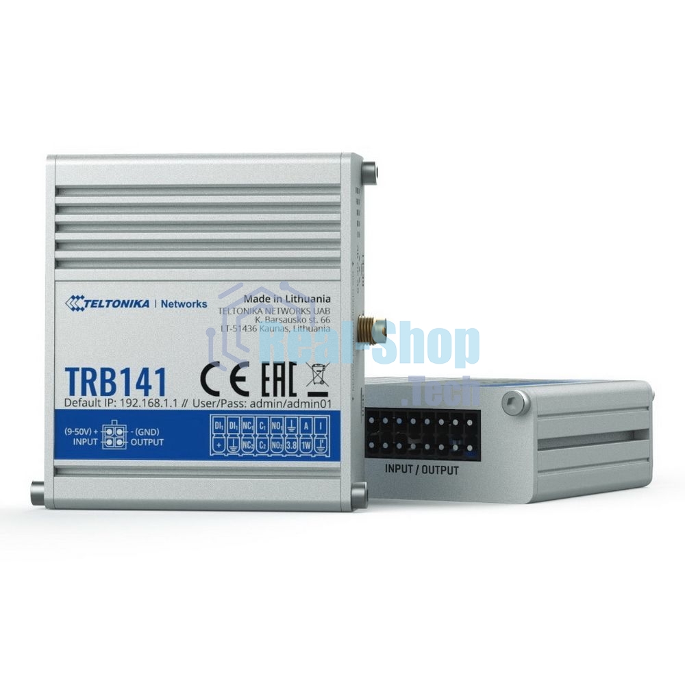 Промышленный LTE шлюз Teltonika TRB141 industrial rugged GPIO LTE gateway 4G (LTE) cat1/3G/digital i/o