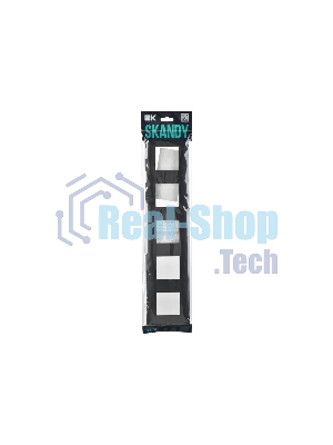 Рамка 5-местная IEK SKANDY SK-F05G (SK-M52-K53) графит