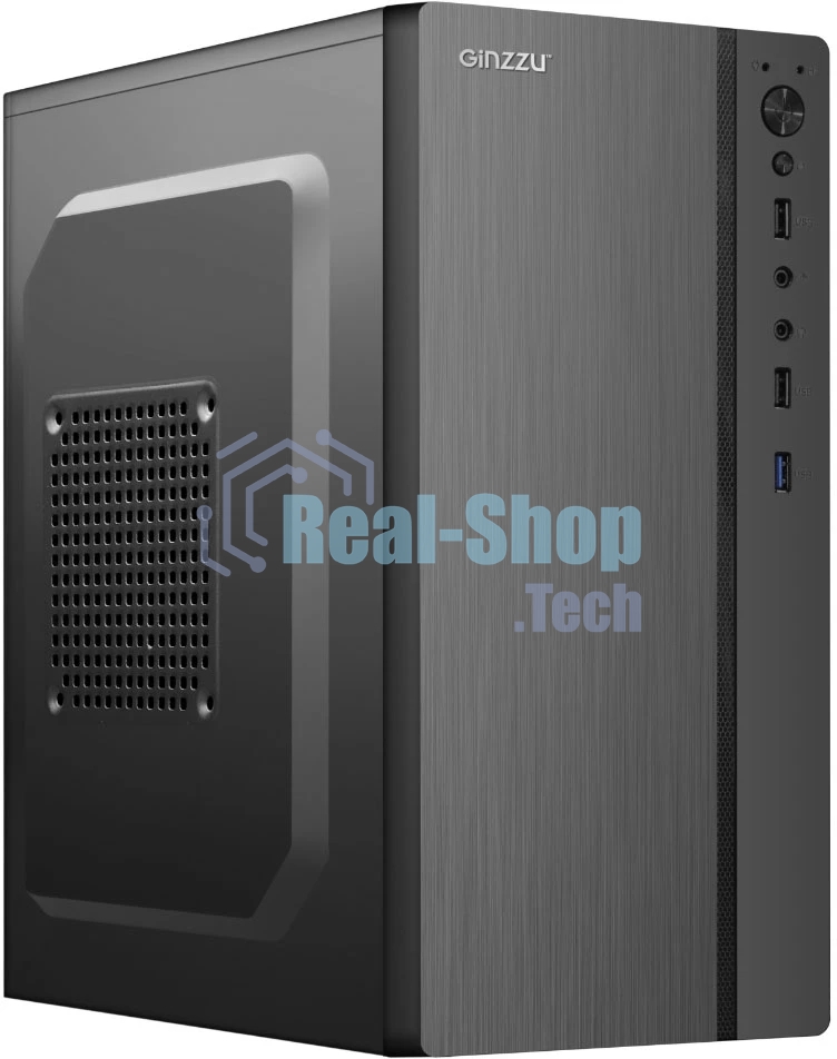 Компьютерный корпус Ginzzu B200 1хUSB 3.0,2хUSB 2.0,AU w/o PSU