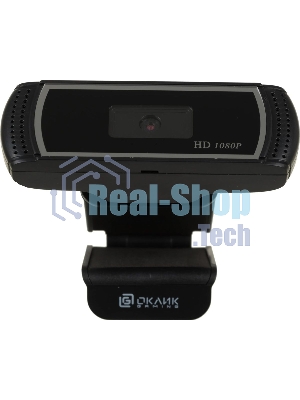 Веб-камера OKLICK OK-C013FH 1920x1080, 30 кадр/с, USB Type-A, микрофон (шумоподавление), универсальное крепление