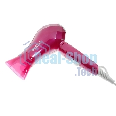 Фен Kelli KL-1124 розовый, 1800 Вт, компактный