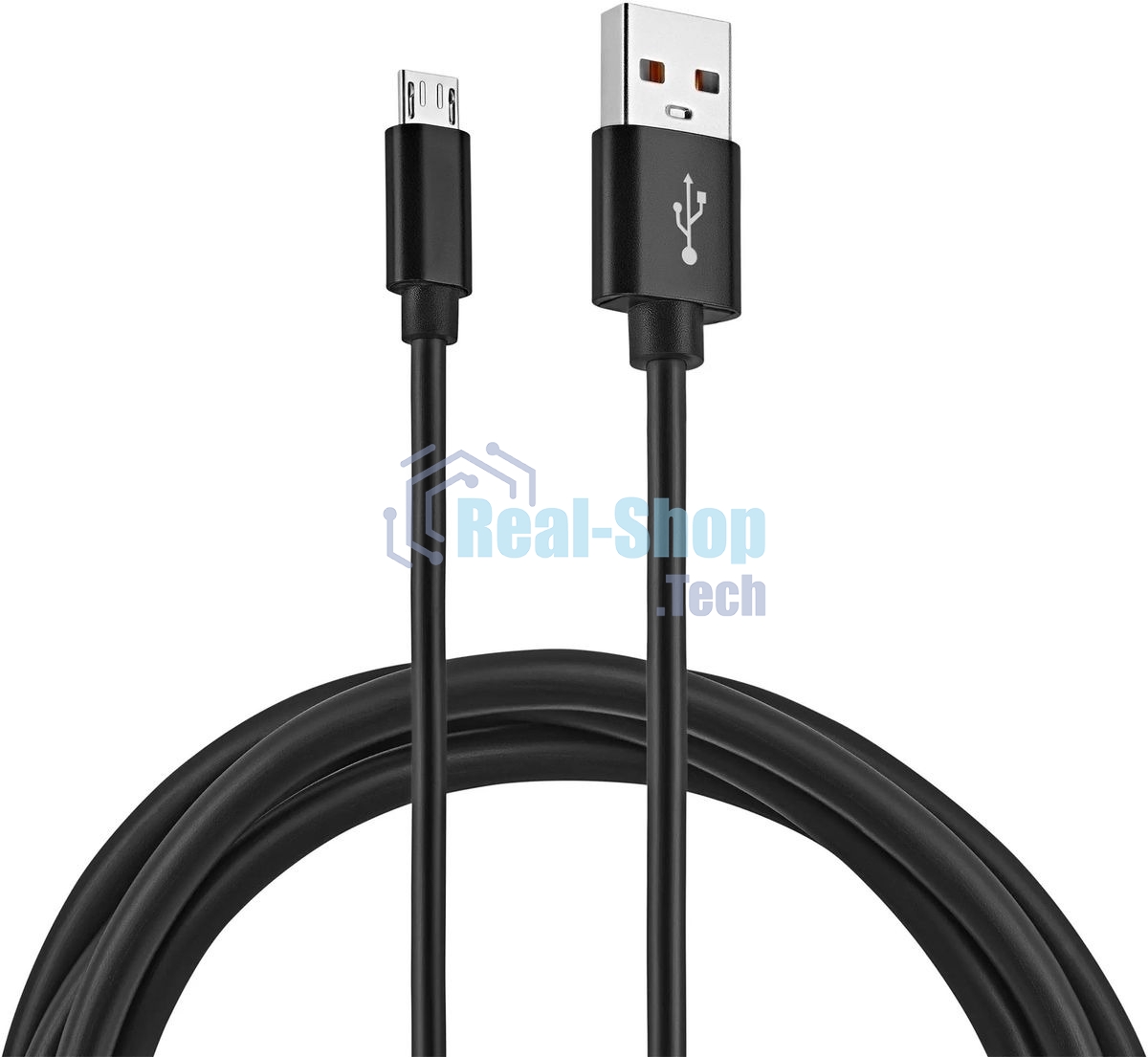 Кабель KingPrice KP-microUSB-2.4A-2m USB (m)-micro USB (m) 2м черный