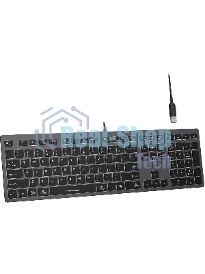 Клавиатура проводная A4Tech Fstyler FX60H, USB, серый/белый