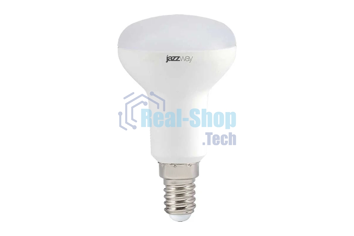 Лампа светодиодная JazzWay PLED-ECO-R50 5Вт 3000К теплый белый E14 400лм 220-240В