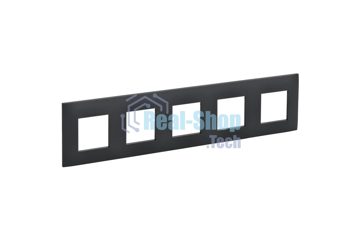 Рамка 5-местная IEK SKANDY SK-F05G (SK-M52-K53) графит