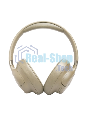 Беспроводные/проводные наушники JBL Tune 780NC бежевый, полноразмерные, Bluetooth + проводной, адаптивное шумоподавление