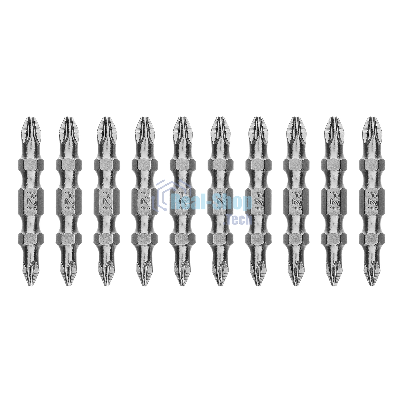 Бита двухстор. Gross PZ2-PZ1х45 мм, сталь S2, 10 шт.