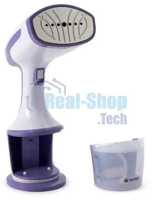 Отпариватель Vitek VT-2660 белый/фиолетовый, 1600 Вт, 30 г/мин, 250 мл