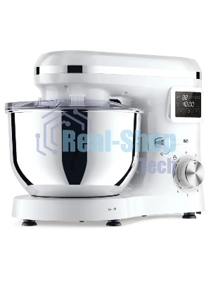 Планетарный миксер BQ MX640 White. Максимальная мощность 1600 Вт/Чаша из нержавеющей стали 6 л/Функция ферментации/Подогрев чаши до 40'C/Электронное управление/Металлические насадки в комплекте/Металлические шестерни/Двойная защита: от перегрева, от перегрузки/Защтная крышка от брызг/LED подсветка/Длина сетевого шнура 1 м