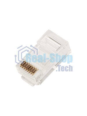 Коннектор Lanmaster TWT-PL45-8P8C/JR100, UTP кат.5E RJ45 прозрачный (упак.:100шт)
