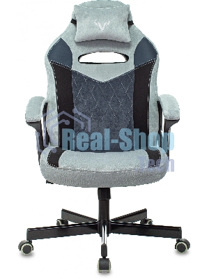 Кресло Бюрократ VIKING 6 KNIGHT BL FABRIC синий, ткань, 120 кг, механизм качания