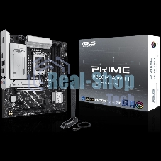 Материнская плата ASUS PRIME B860M-A WIFI, LGA 1851, Intel B860, 4xDDR5, 4xSATA, 2xM.2, 1xPCIe 5.0 x16, 1xPCIe 4.0 x16, 1xPCIe 4.0 x1, 2xDP, 1xHDMI, 1x 2.5Gb LAN, 1xUSB-C 20Gbps, 1xUSB-A 10Gbps, 2xUSB-A 5Gbps, 4xUSB-A 2.0, 3x3.5 мм, 7.1, micro-ATX.