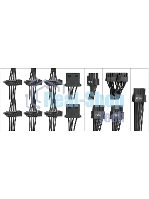 Блок питания Digma DPSU-750W-WH RTL, 750Вт, 80 PLUS, 120мм, черный