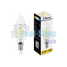 Лампа светодиодная Feron LB-713 11Вт Е14 теплый свеча FILAMENT