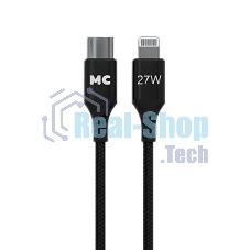 Кабель MORE CHOICE (4620202554178) K69ia 2м USB 3.0A PD 27W для Lightning ng 8-pin Type-C - 2м, черный