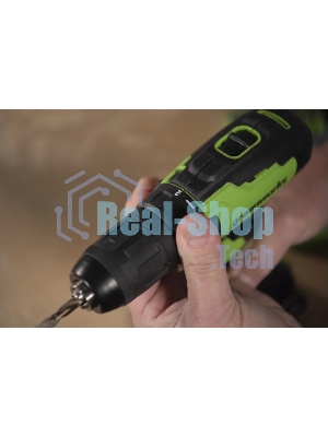 Дрель-шуруповерт GREENWORKS GD24DD35, 24 В, 2 Ач, 35 Нм, бесщеточный