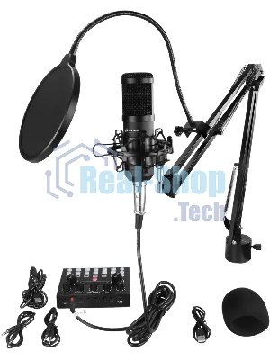 Микрофон проводной Оклик SM-600G 2.5м черный