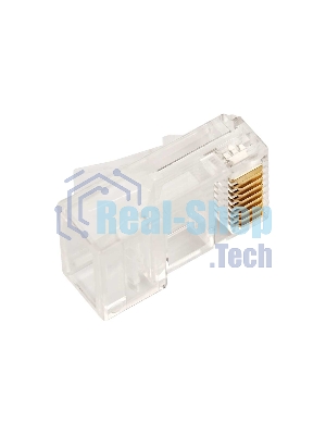 Коннектор Lanmaster TWT-PL45-8P8C/JR100, UTP кат.5E RJ45 прозрачный (упак.:100шт)