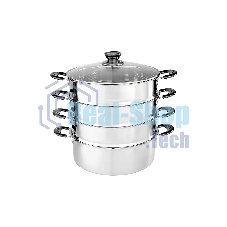 Мантоварка-пароварка WEBBER BE-083 8 л, 26 см, нержавеющая сталь, 4 уровня