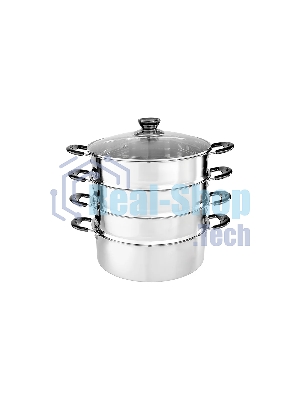Мантоварка-пароварка WEBBER BE-083 8 л, 26 см, нержавеющая сталь, 4 уровня