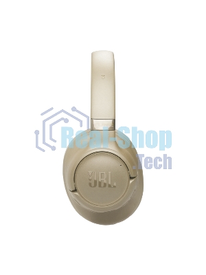 Беспроводные/проводные наушники JBL Tune 780NC бежевый, полноразмерные, Bluetooth + проводной, адаптивное шумоподавление