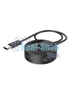 Разветвитель USB 2.0 A4Tech HUB-20 4порт. черный