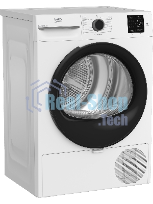 Сушильная машина Beko BM3T38220 белый, 8 кг, сушка - конденсационная, программ - 15, 59.8 x 84.6 x 54.5 см