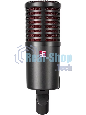 Микрофон динамический sE Electronics DYNACASTER 8 студийный, для стримов и подкастов со встроенным предусилителем DYNAMITE, +48 В, 20 Гц - 19 кГц, кардиоида, в комплекте: резьбовой переходник на микрофонную стойку, стикер логотип sE, ветрозащита