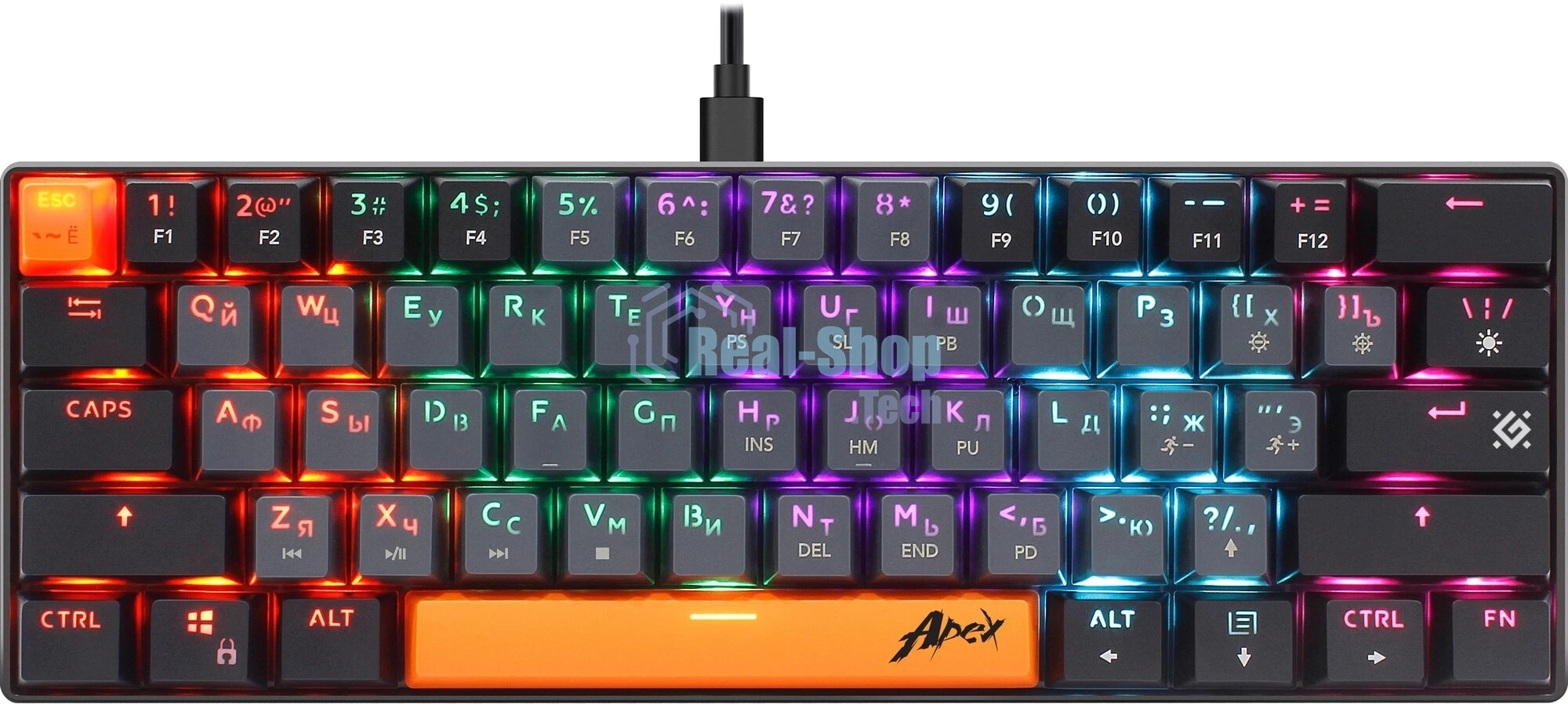 Клавиатура проводная Defender USB APEX GK-002 RU