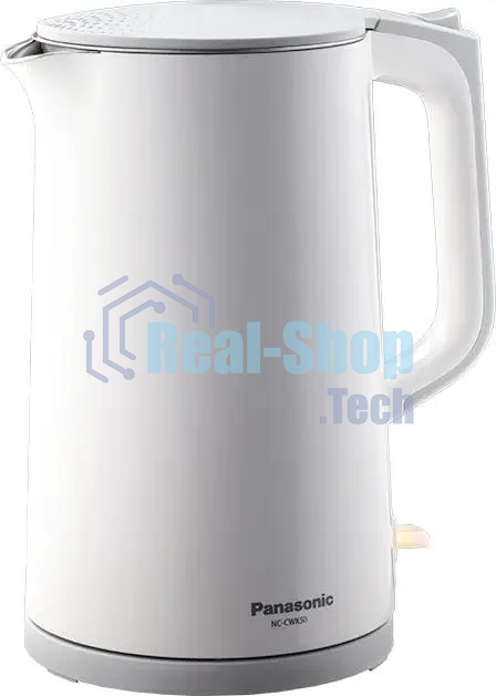Чайник электрический Panasonic NC-CWK50 1.7 л, 1500 Вт, белый корпус: нерж.сталь/пластик