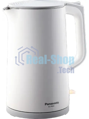 Чайник электрический Panasonic NC-CWK50 1.7 л, 1500 Вт, белый корпус: нерж.сталь/пластик