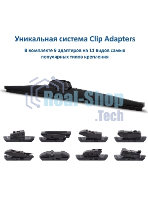 Щетка стеклоочистителя GOODYEAR GY005316 Winter Premium 16''/40 см, 9 переходников