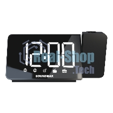 Радиочасы Soundmax SM-1533(черный с белым)
