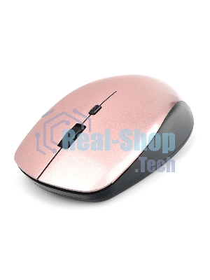 Мышь беспроводная Gembird MUSW-250-3 розовый, 1600 dpi, радиоканал, USB, кнопки - 4